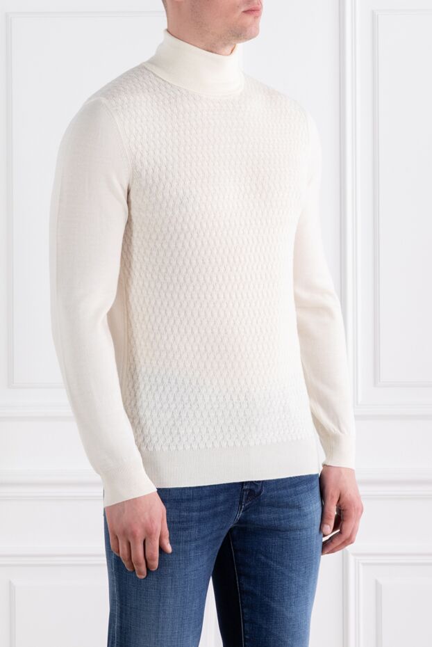 Corneliani white men's golf made of italian wool 189170 - photo 3