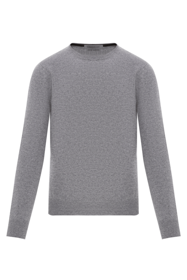 Corneliani men's grey wool cashmere crew neck jumper 189184 - photo 1