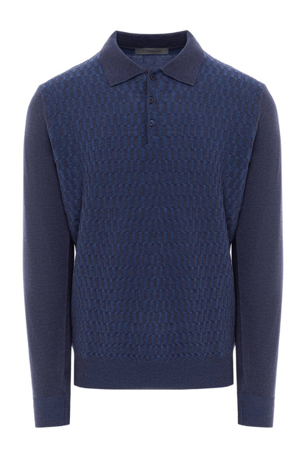 Corneliani wool polo blue with textured weave
189207 - photo 1