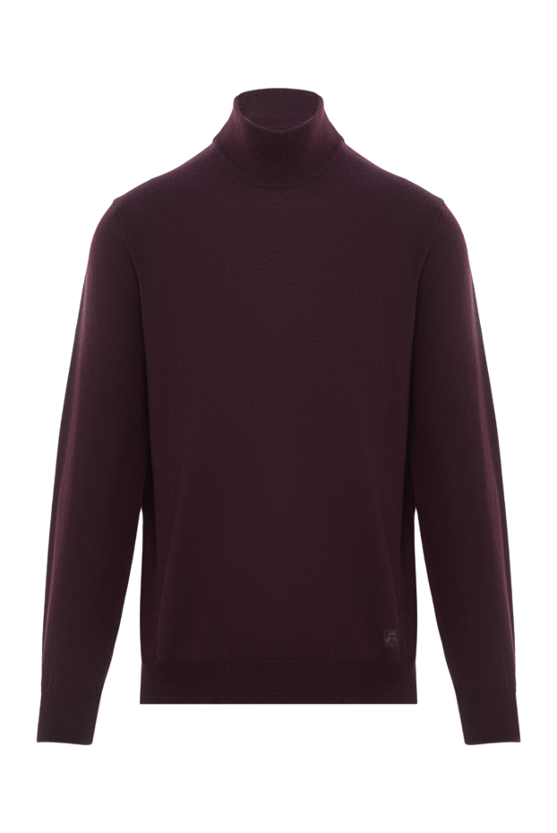 Corneliani burgundy wool turtleneck jumper 189235 - photo 1