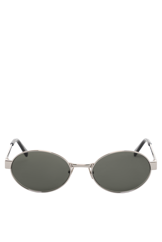 Saint Laurent дөңгелек металл жақтауы және нейлон линзалары бар сұр күннен қорғайтын көзілдірік 189262 - фото 1