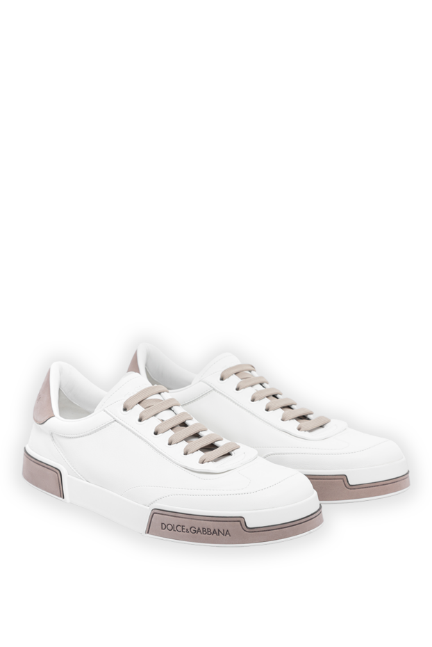 Dolce & Gabbana сникеры portofino yacht из мятой телячьей кожи белые 189280 - фото 3