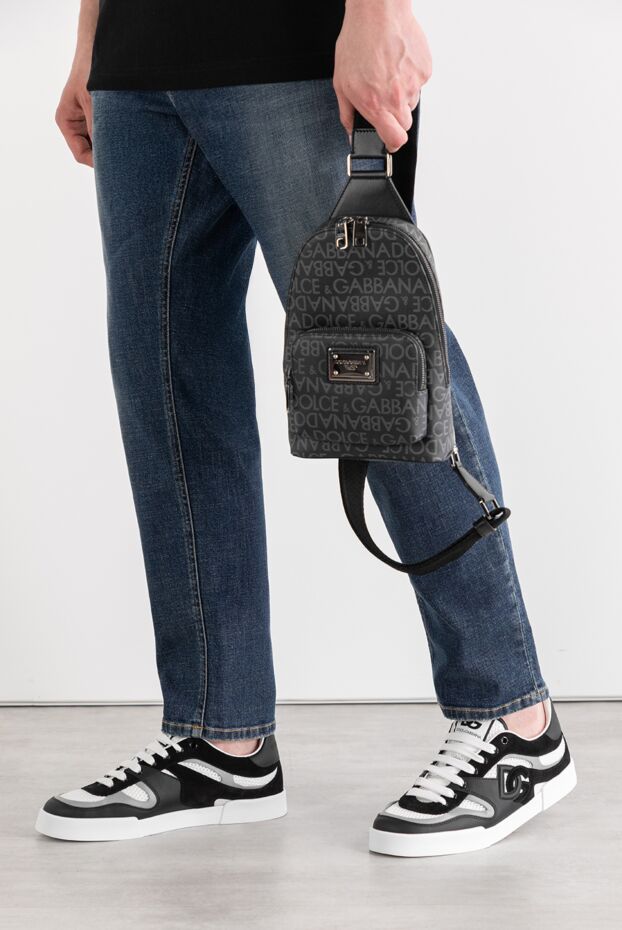 Dolce & Gabbana сникеры strobel portofino light из телячьей кожи с логотипом 189281 - фото 2