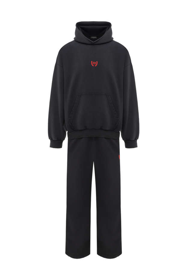 Balenciaga спортивный костюм худи laurel classic с брюками серый мужской 189286 - фото 1
