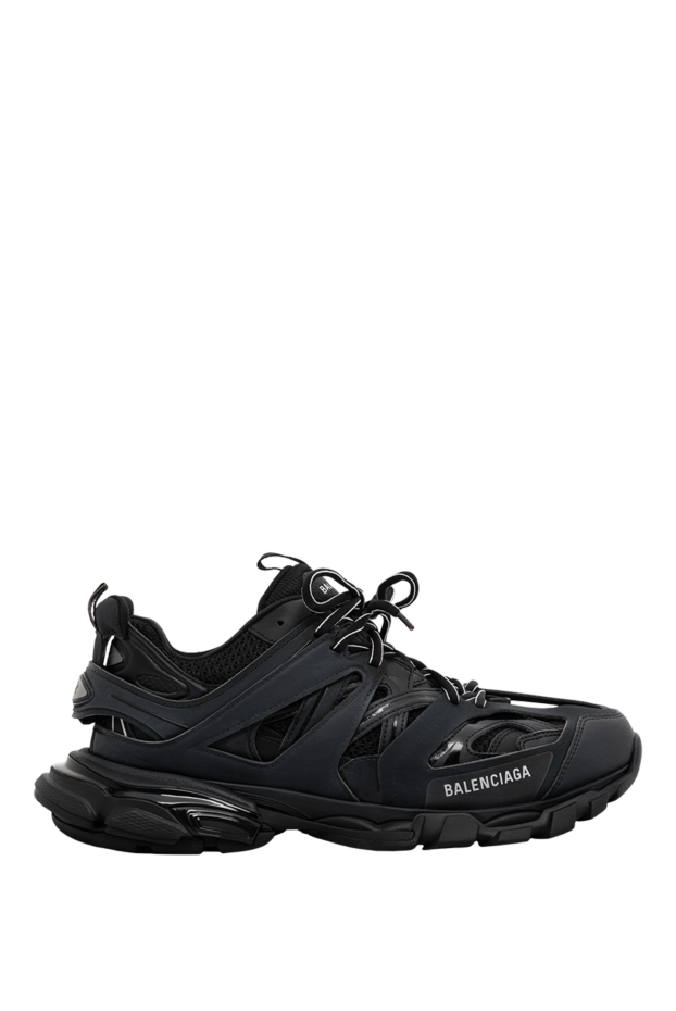 Balenciaga мужские кроссовки track sneaker из черной сетки и нейлона 189294 - фото 1
