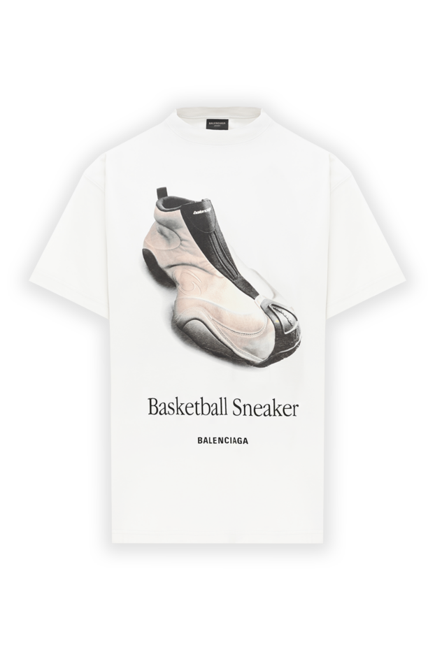 Balenciaga basketball sneaker graphic cotton t-shirt white 189327 - photo 1