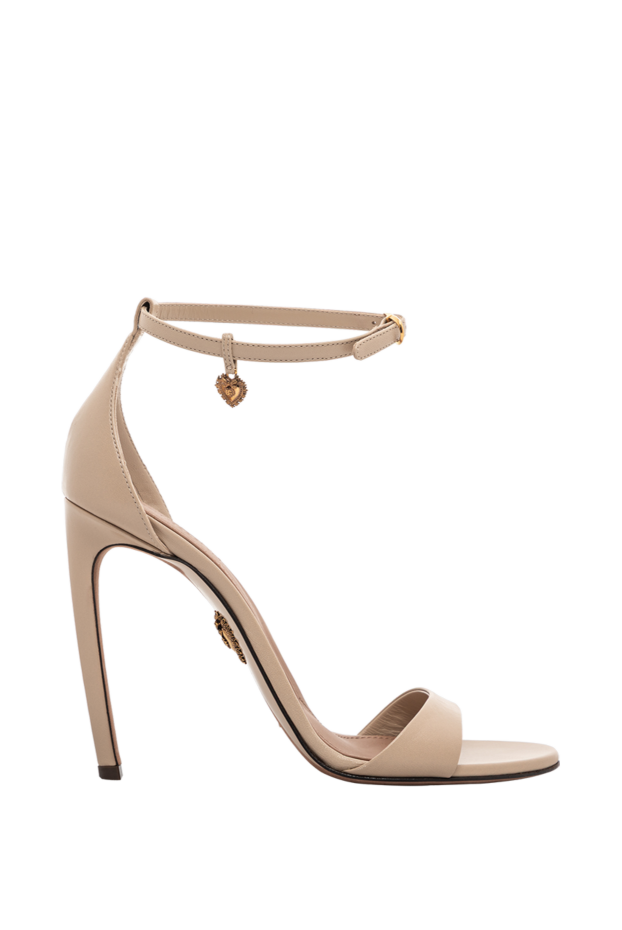 Dolce & Gabbana beige glossy kid leather sandals 189336 - photo 1