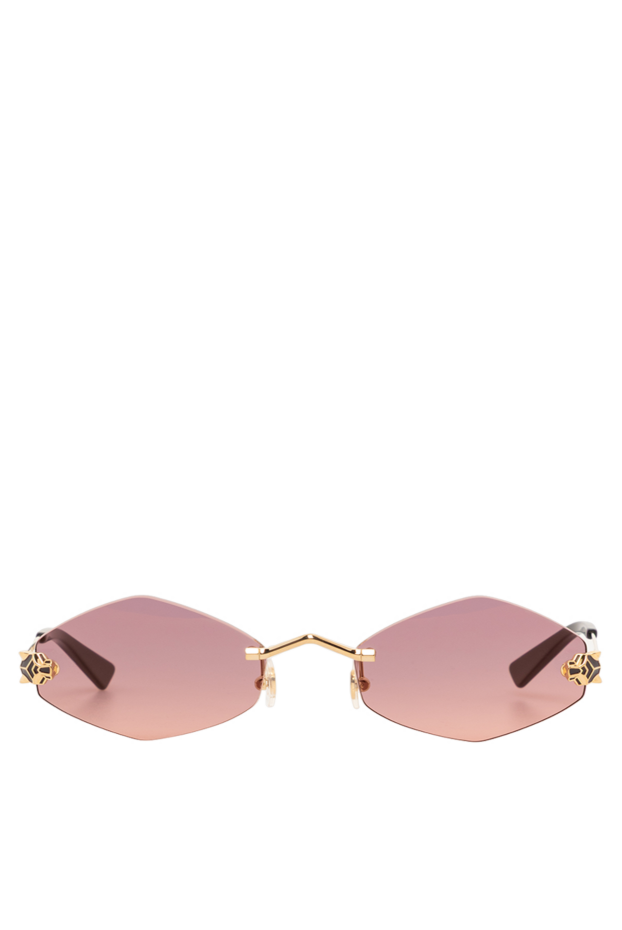 Cartier panthere geometric rimless sunglasses purple women 189424 - photo 1