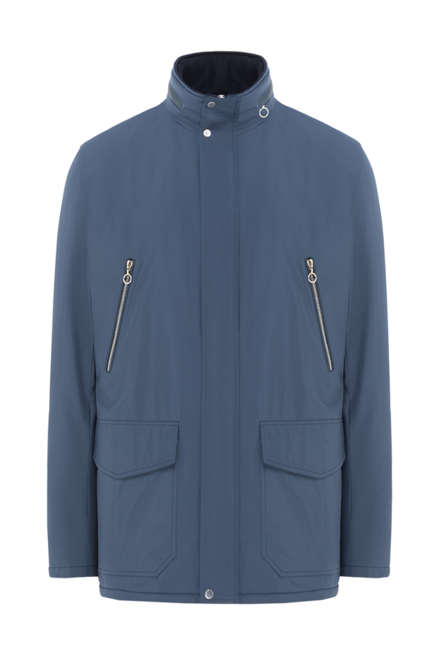 Seraphin lightweight urban parka with leather and diagonal zippers
189560 - photo 1