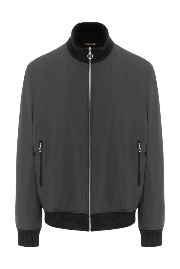 Seraphin insulated bomber jacket with fur, zipper and knitted collar
189564 - photo 1