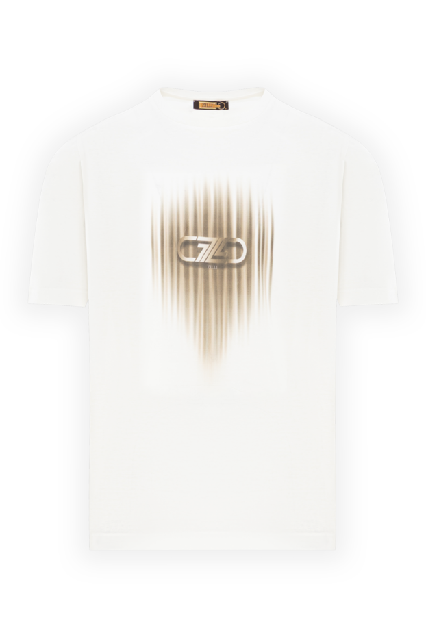 Zilli white cotton t-shirt with blurred print effect
189590 - photo 1