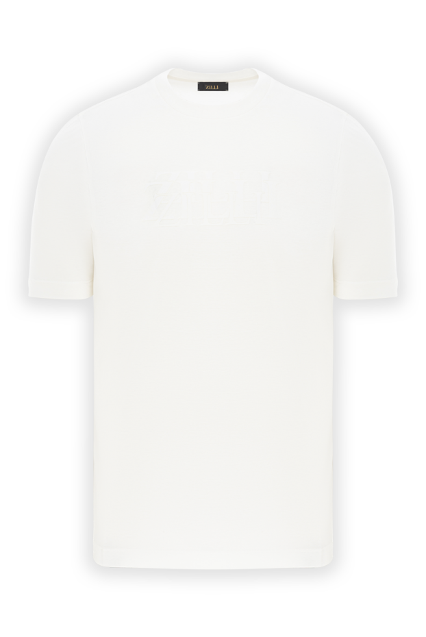 Zilli cotton t-shirt with embossed branding without contrast
189595 - photo 1