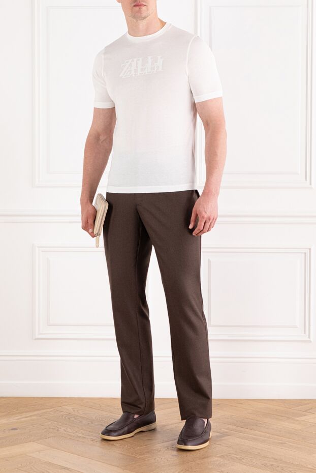 Zilli cotton t-shirt with embossed branding without contrast

 189595 - photo 2