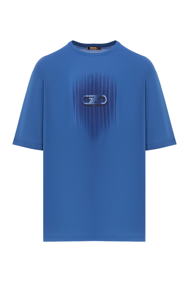 Zilli a laconic blue t-shirt with a logo in the same tone as the fabric
189596 - photo 1