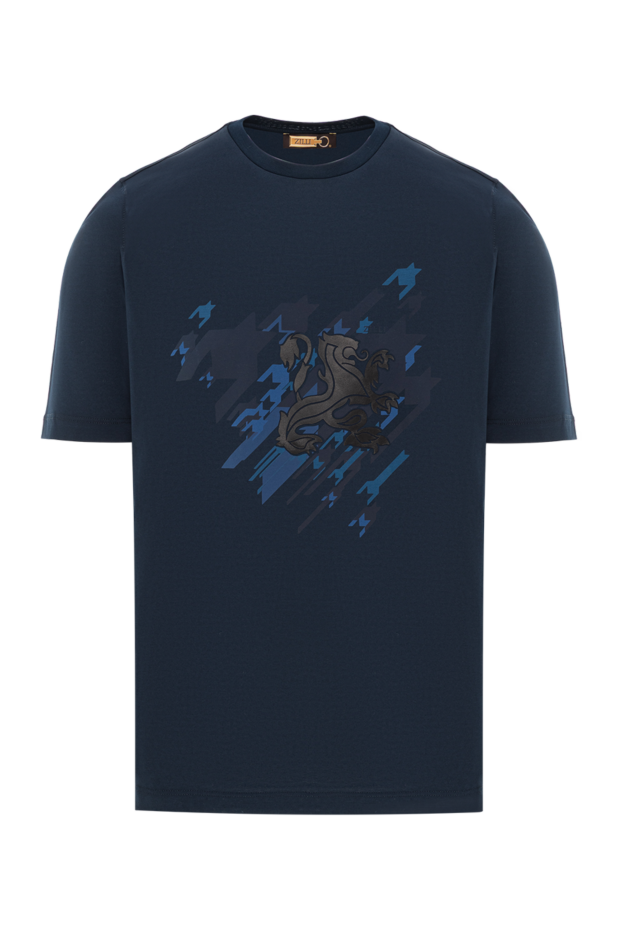 Zilli dark blue t-shirt with graphic print and lion emblem
189606 - photo 1
