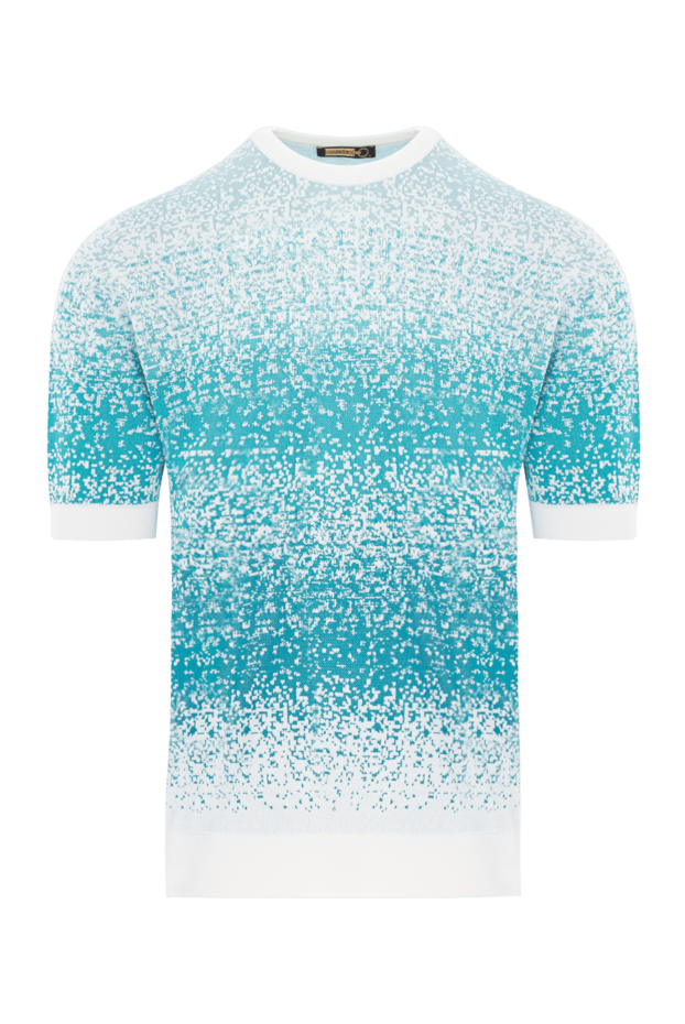 Zilli short sleeve jumper with gradient effect in turquoise and white
189623 - photo 1