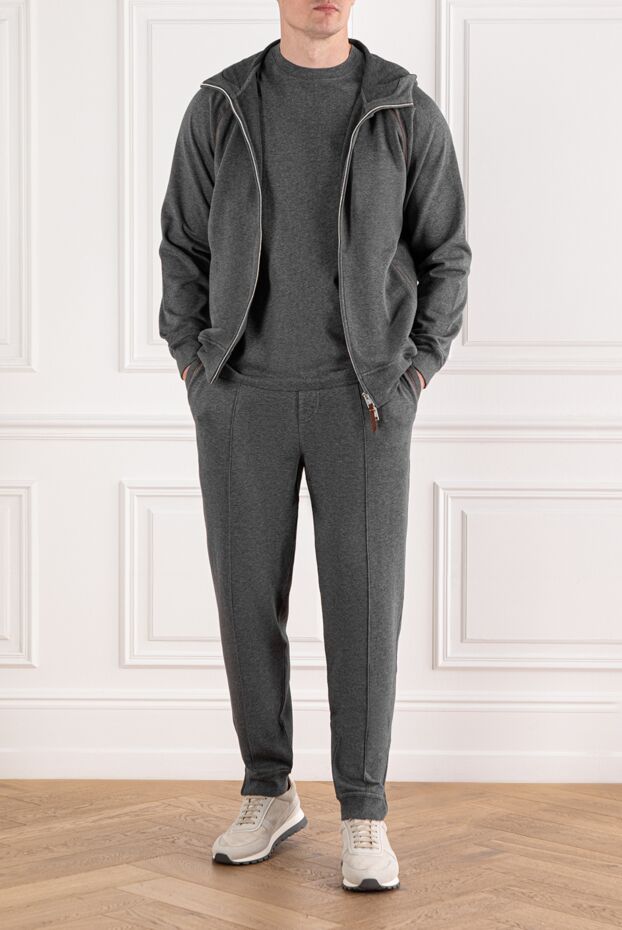 Brunello Cucinelli жіңішке қалталы және жұмсақ ішкі қабаты бар спорттық костюм
 189649 - фото 2