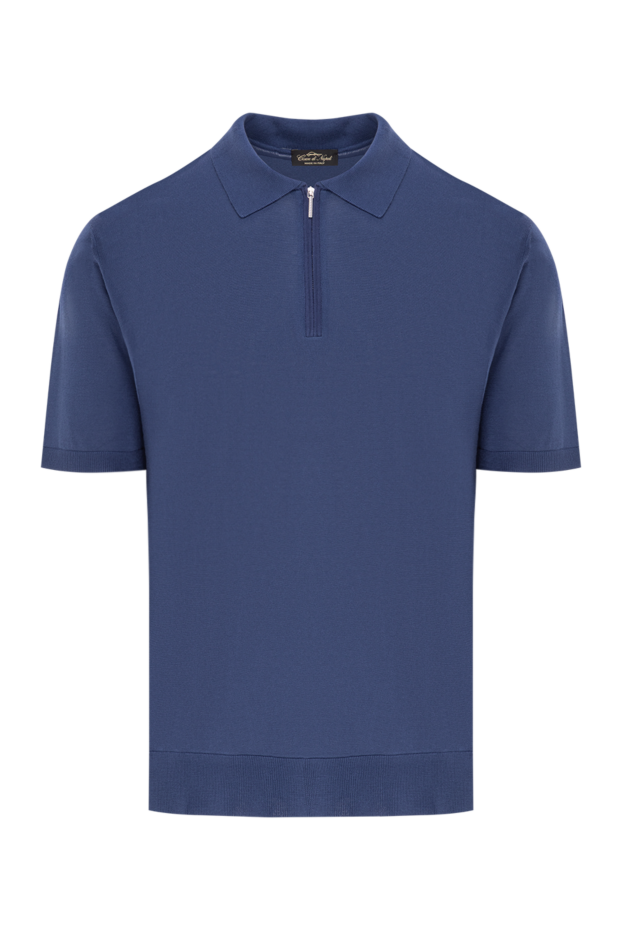 Cesare di Napoli polo shirt in soft jersey in deep blue 189677 - photo 1