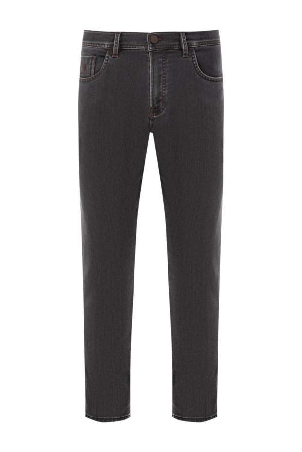 Scissor Scriptor допты патчпен қара сұр джинсы шалбар 189758 - фото 1