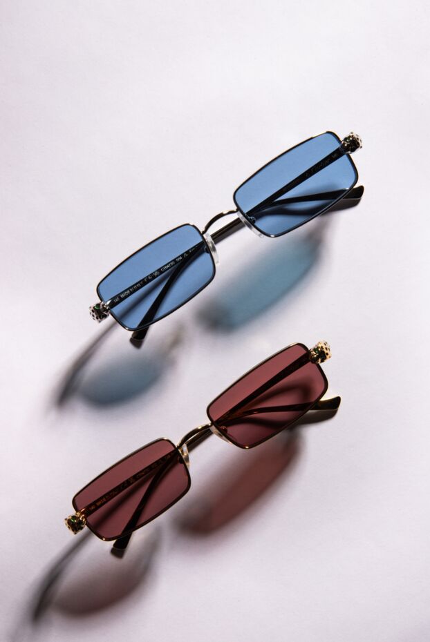 Cartier солнцезащитные очки panthère в металлической оправе с гладкой золотистой отделкой 189913 - фото 2