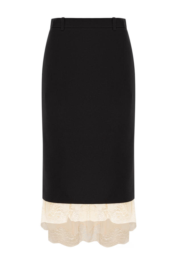 Balenciaga barathea black wool lace skirt with a back slit
189935 - photo 1
