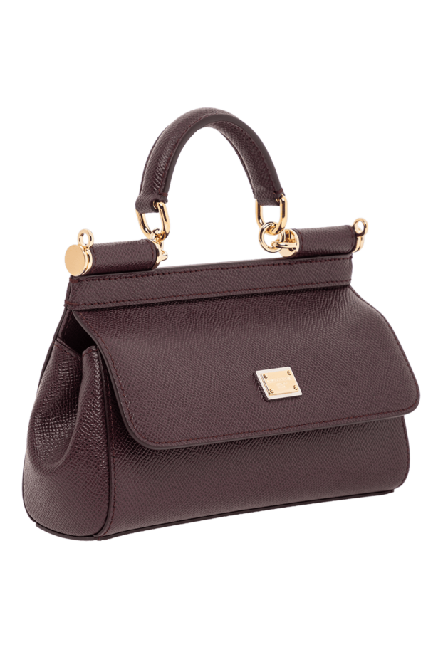 Dolce & Gabbana small sicily bag with short handle burgundy 189938 - photo 3