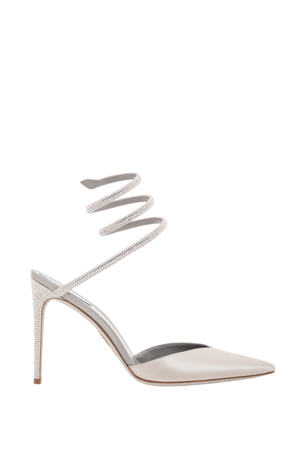 Rene Caovilla satin sandals with glitter spiral ankle strap 189949 - photo 1