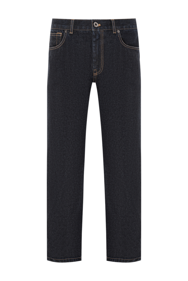 Brioni джинсы мужские из плотного денима с высокой посадкой и фактурной строчкой
189977 - фото 1