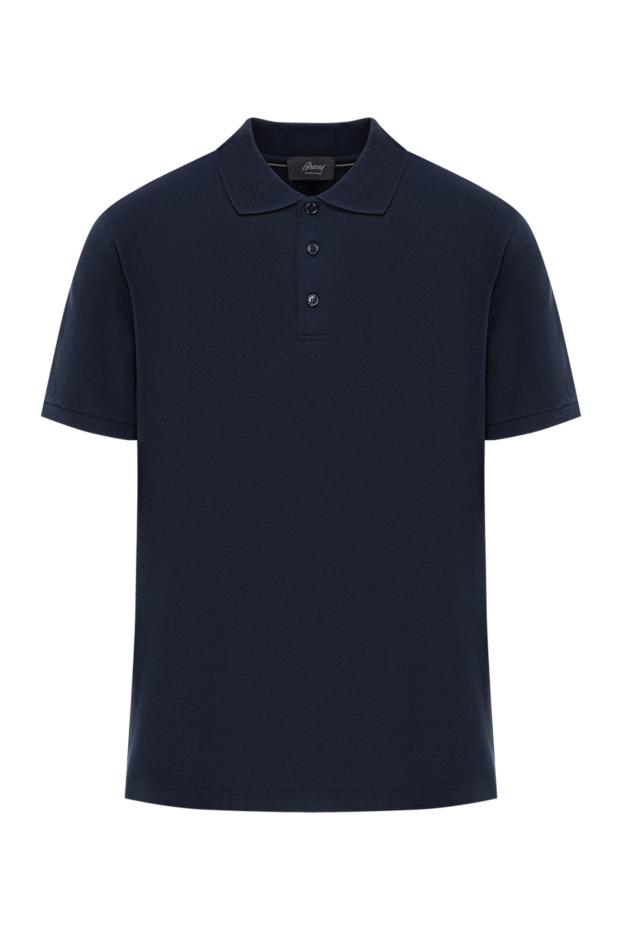 Brioni мақта жейдеден тігілген ақшыл қара көк дизайндағы поло жейде
190028 - фото 1