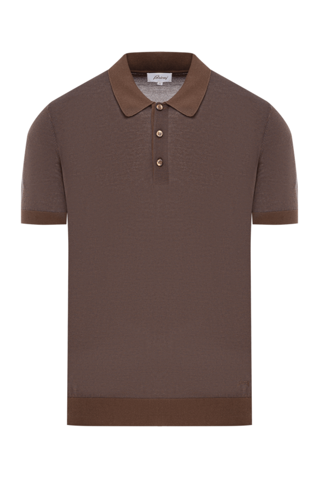 Brioni акцент түймелері бар какаодан жасалған жоғары сапалы мақта поло көйлек
190035 - фото 1