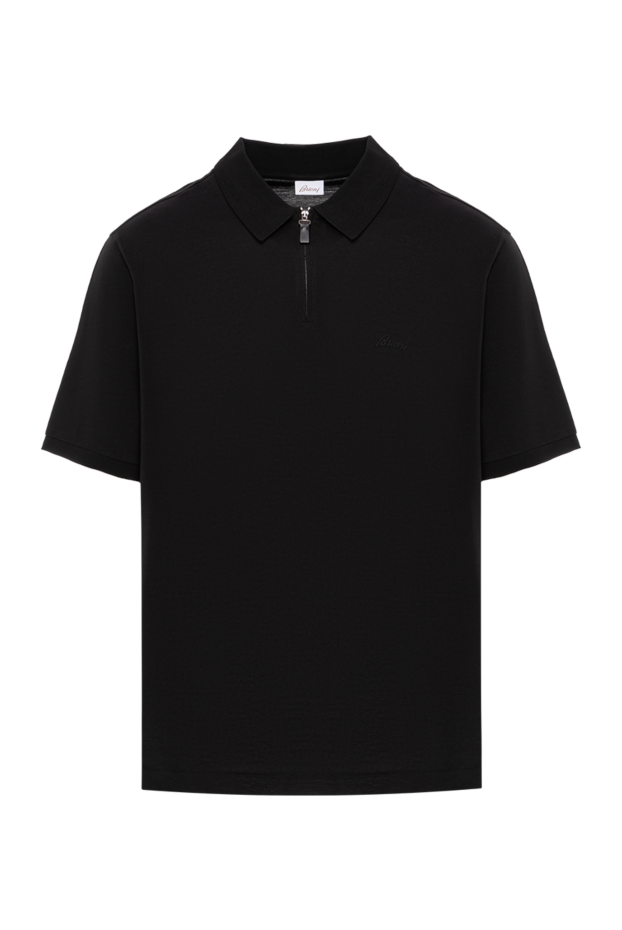 Brioni кеудеде сыдырма және фирмалық кестелі қара поло
190040 - фото 1