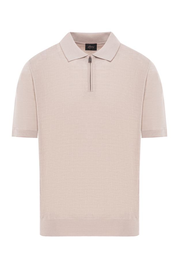 Brioni premium wool polo shirt in beige with zip fastening
190046 - photo 1