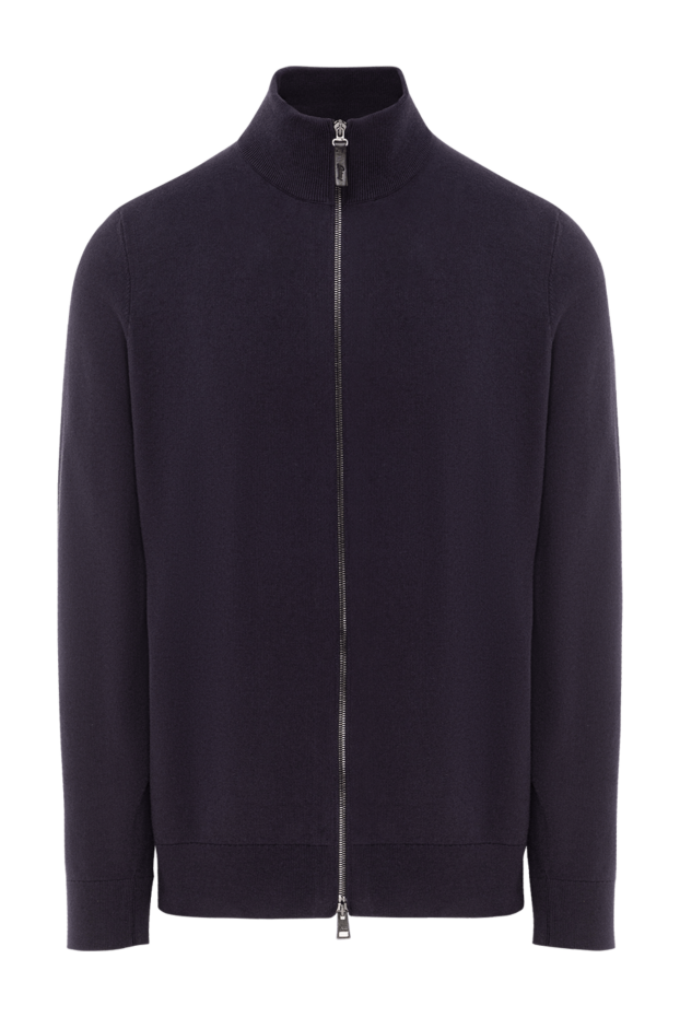 Brioni cardigan with a high collar made of cotton yarn with the addition of cashmere 190065 - photo 1