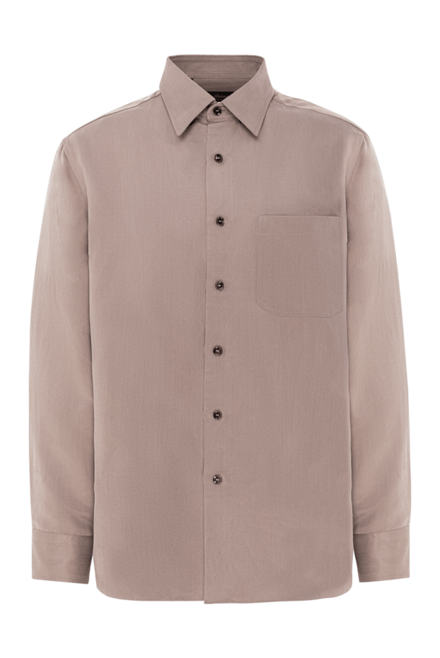 Brioni silk and linen blend shirt with chest pocket and matching buttons
190074 - photo 1