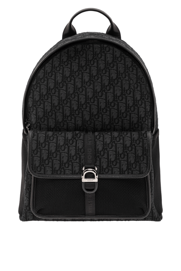 Dior рюкзак dior 8 из черного жаккарда мужской 190085 - фото 1