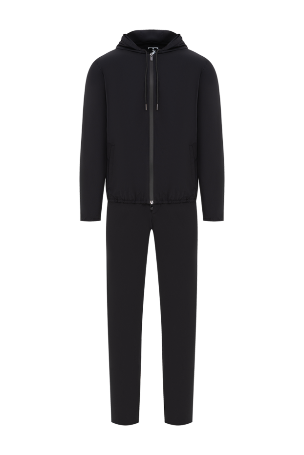 Tombolini black tracksuit with hood and zipper made of lightweight fabric
190098 - photo 1