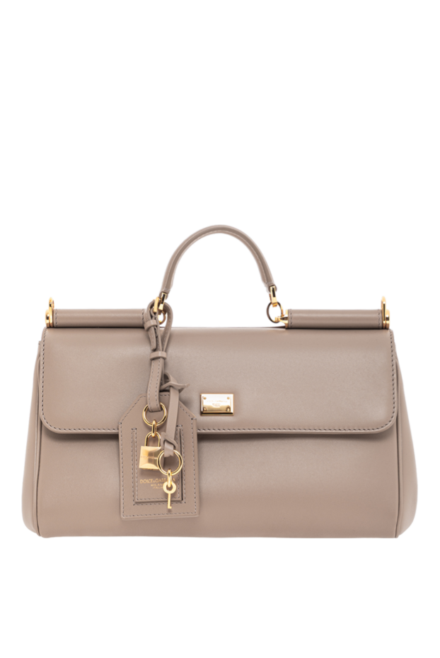 Dolce & Gabbana my sicily calfskin plonge bag beige women 190130 - photo 1