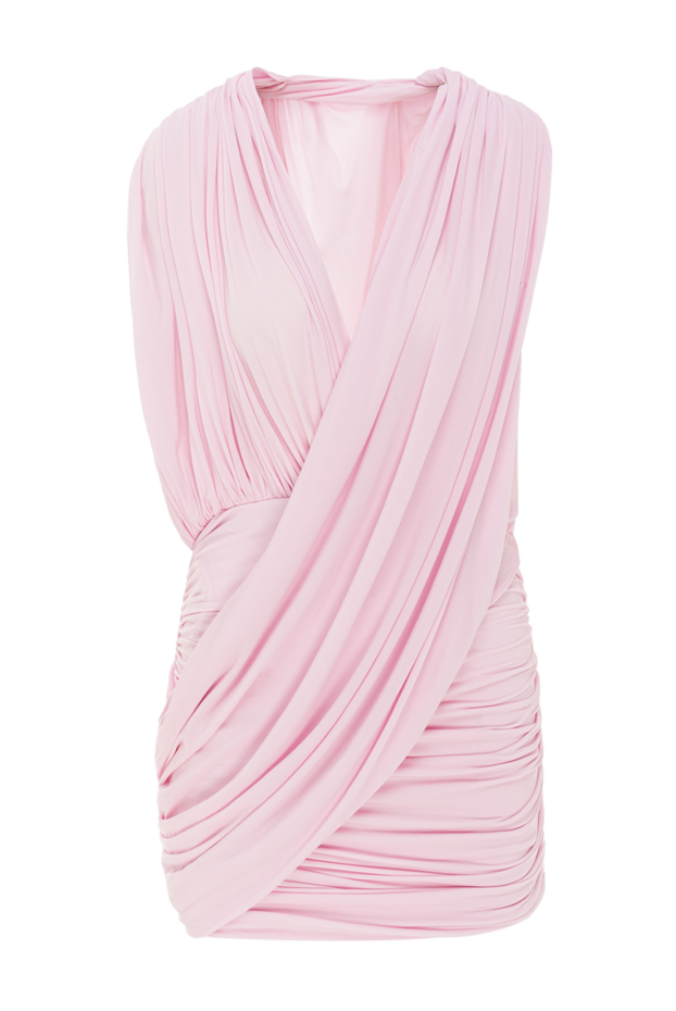 Magda Butrym pink v-neck draped mini dress 190136 - photo 1