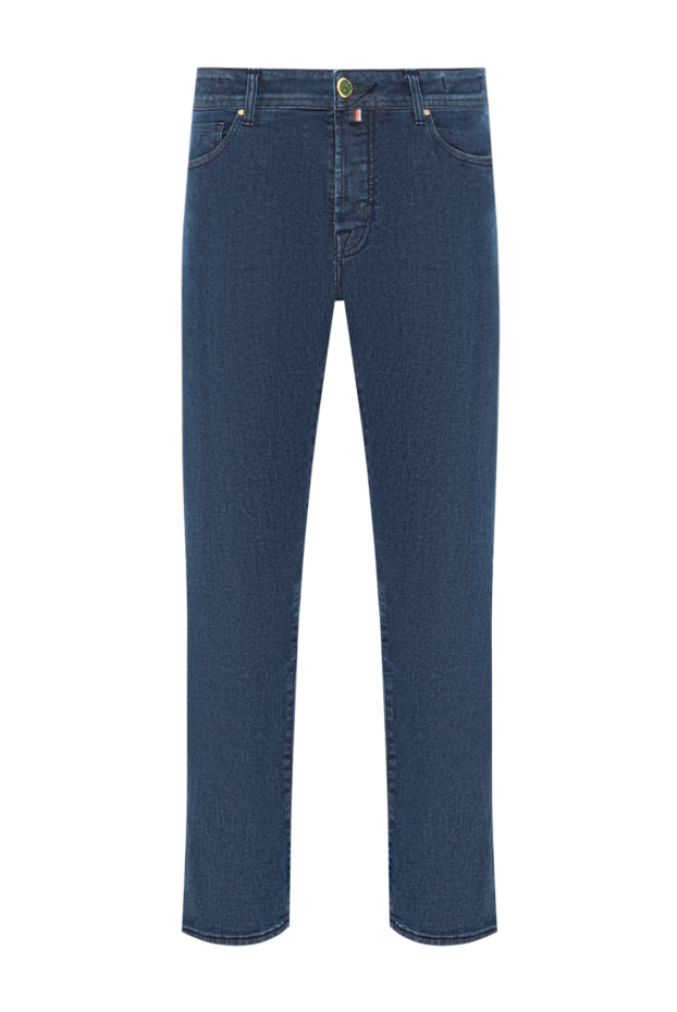 Jacob Cohen men's cotton jeans with a straight cut and wear-resistant fabric 190192 - photo 1