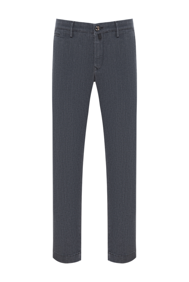 Jacob Cohen men's grey jeans made of thick denim with a strict fit 190199 - photo 1