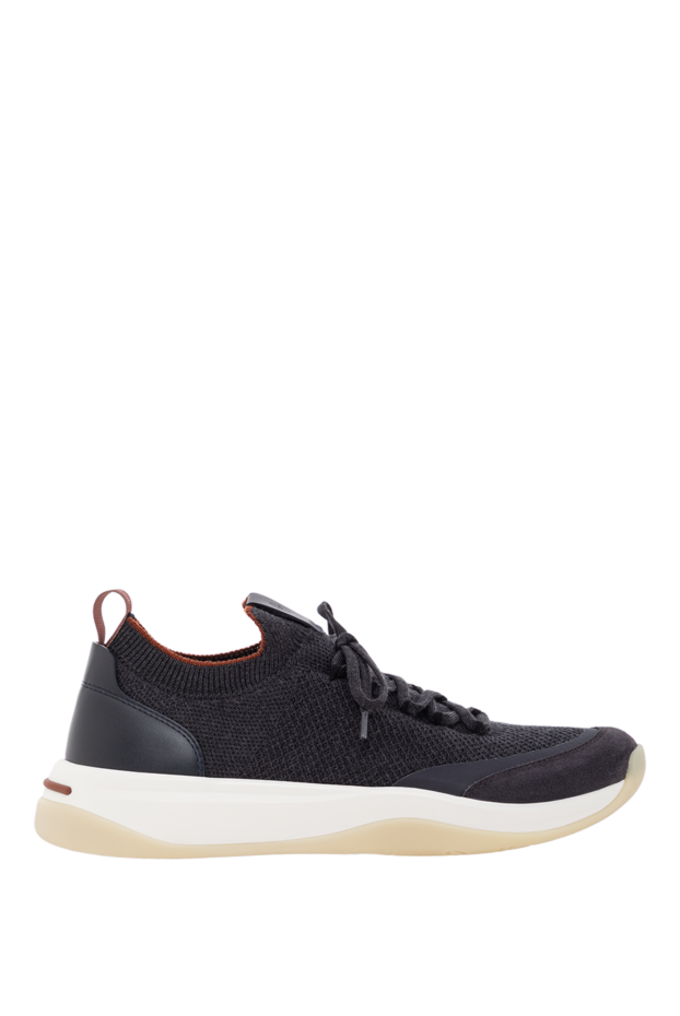 Loro Piana sneakers 410 lp wool knit with suede on the toe gray 190217 - photo 1