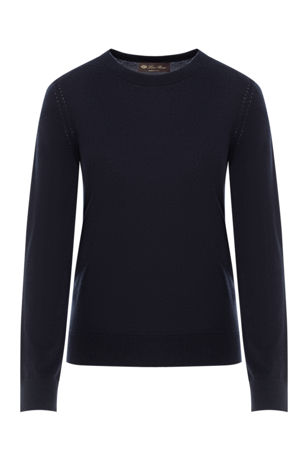 Loro Piana blue piuma crew neck jumper in the finest and softest cashmere 190236 - photo 1