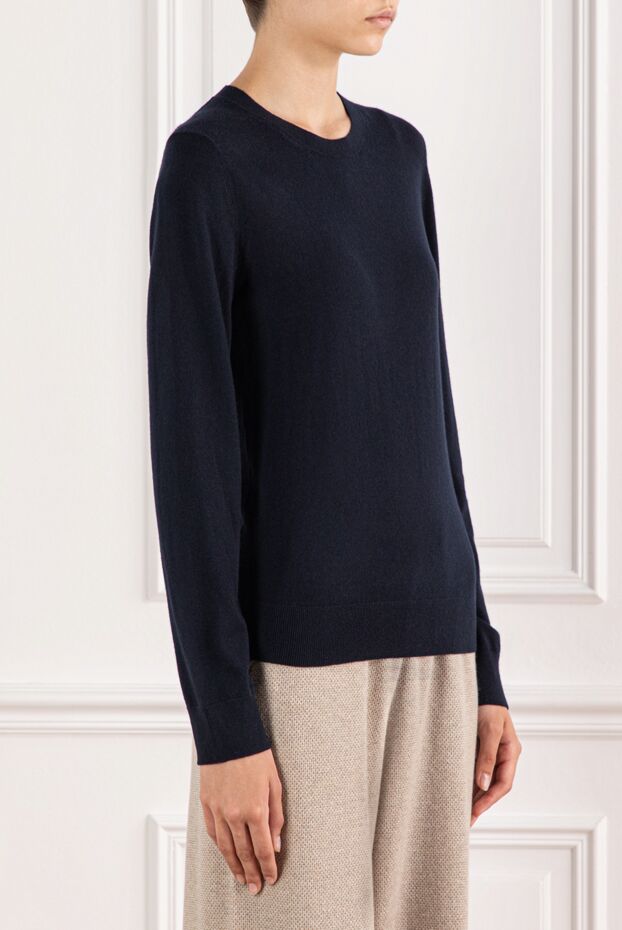 Loro Piana blue piuma crew neck jumper in the finest and softest cashmere 190236 - photo 3