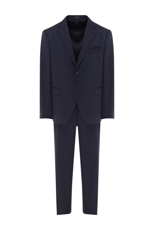 Sartoria Latorre men's business suit made of pure wool in deep blue color 190240 - photo 1