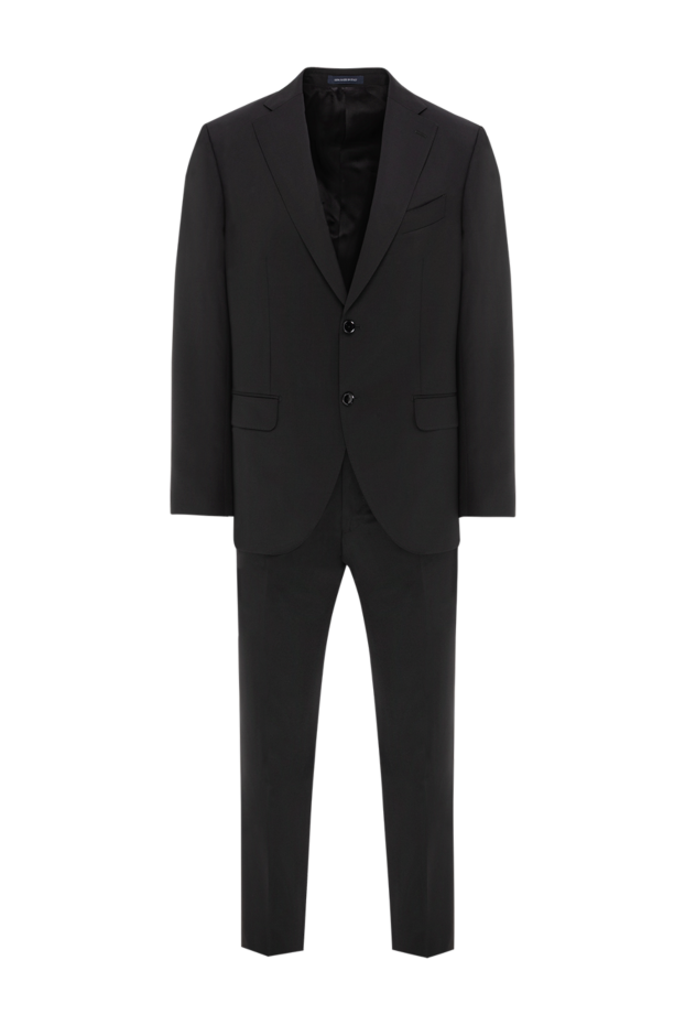 Sartoria Latorre men's wool suit black single-breasted classic 190246 - photo 1