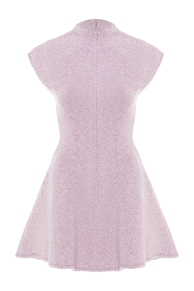 Magda Butrym purple cashmere dress with short sleeves and flared skirt 190247 - photo 1