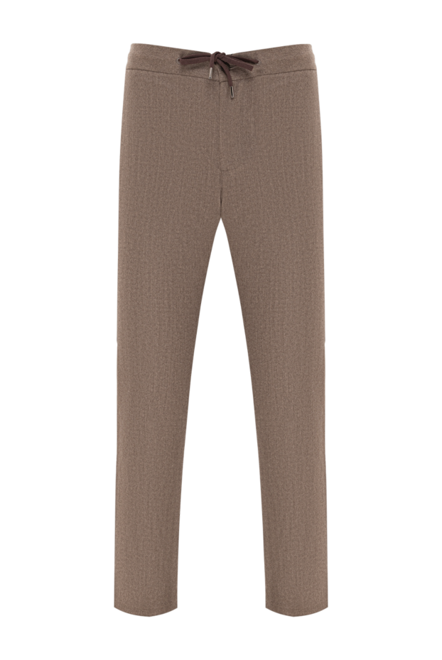 Cesare di Napoli men's trousers, wool, brown, comfortable style
190353 - photo 1