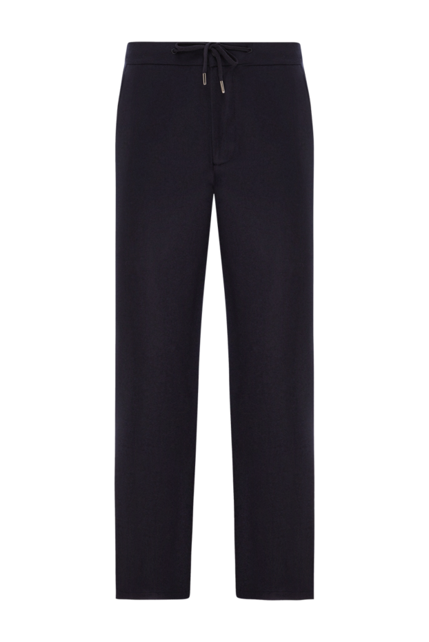 Cesare di Napoli men's blue straight-cut trousers with a back pocket with a button
190355 - photo 1