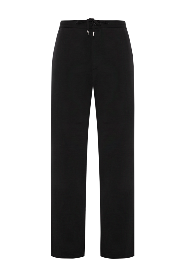 Cesare di Napoli men's blue trousers with drawstring and comfortable fit 190358 - photo 1