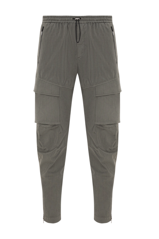 PT01 (Pantaloni Torino) брюки мужские зеленые карго прямого кроя с регулируемым поясом
190369 - фото 1